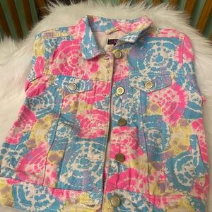 KIDS DEMIN JACKET SIZE 5\6 COLORFUL.